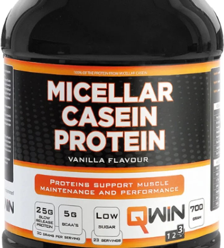 724x1200 QWIN Micellar Casein Protein Vanilla 700g (23 shakes)