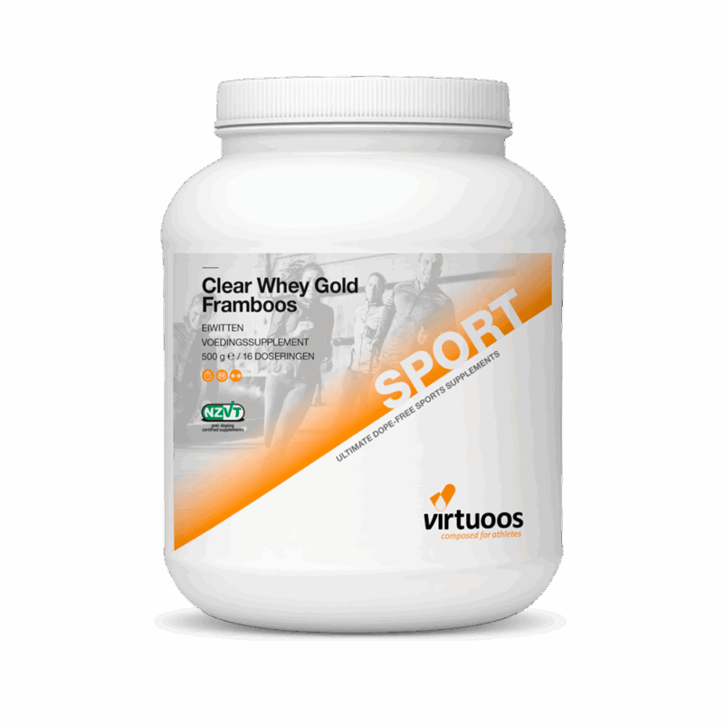 Clear-Whey-Gold-Framboos Virtuoos Clear Whey Gold