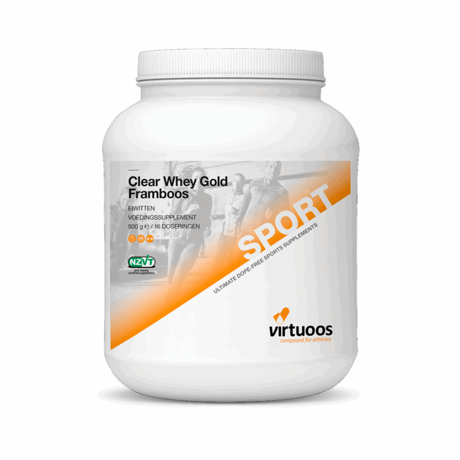 Clear-Whey-Gold-Framboos Virtuoos Clear Whey Gold