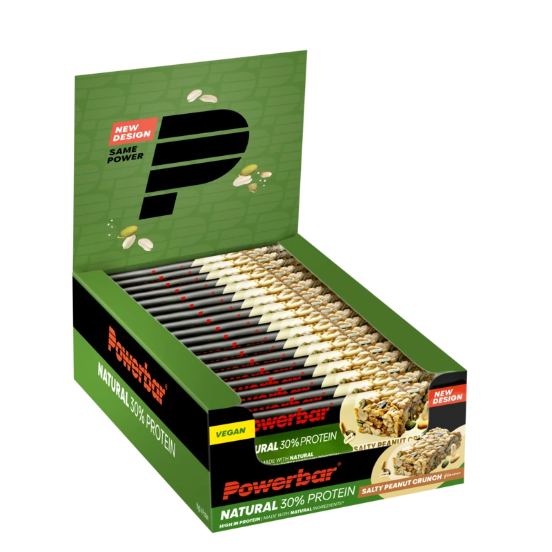 powerbar_natural_protein_salty_peanut_doos_png Powerbar Natural 30% Protein Bar 40g