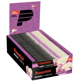 powerbar_protein_plus_l-carnitine_raspberry_yoghurt_doos_2_png Powerbar Protein+ L-Carnitine Bar Raspberry-Yoghurt 35g